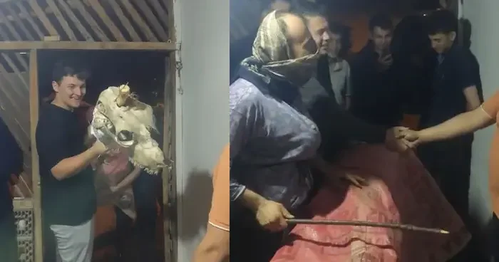 Asırlardır süren ilginç gelenek! Kapı kapı gezip bunu yapıyorlarmış: Kostümün içine gizlenerek...