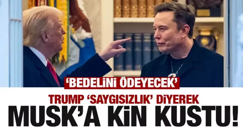 Trump saygısızlık diyerek Musk a kin kustu! Dünyanın gündemine oturan tehdit