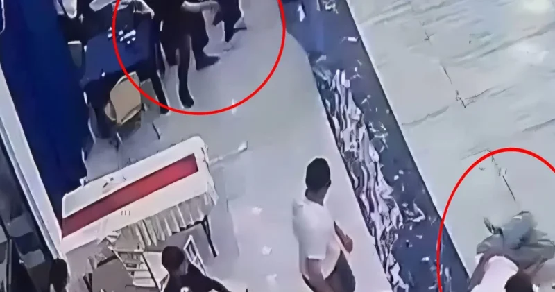 Düğün salonundaki saldırı anları kan dondurdu