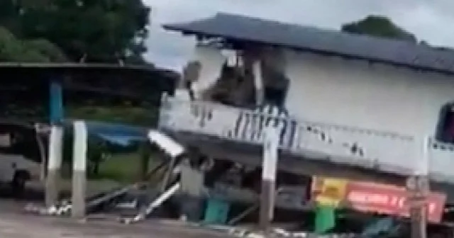 Kolombiya da 6.3 büyüklüğünde deprem: Rahip dua ederken kilisede böyle yakalandı VİDEO İZLE
