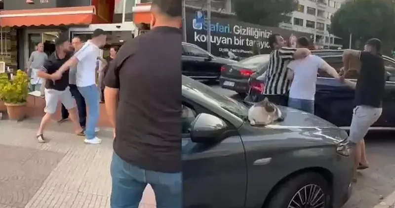 Kadıköy de aracına çarpan sürücüye saldırdı, tepki gösteren kadını Boğazını keserim diyerek tehdit etti