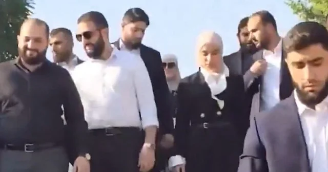 Ahmed Şara ve eşi Latife ed Durubi den Şam daki Tişrin Parkı na sürpriz bayram ziyareti VİDEO İZLE