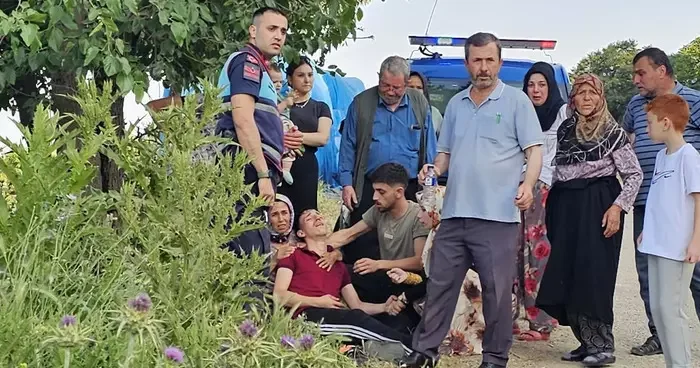 Bursa da traktör römorkuyla yamaçtan yuvarlanan çocuk yaralandı