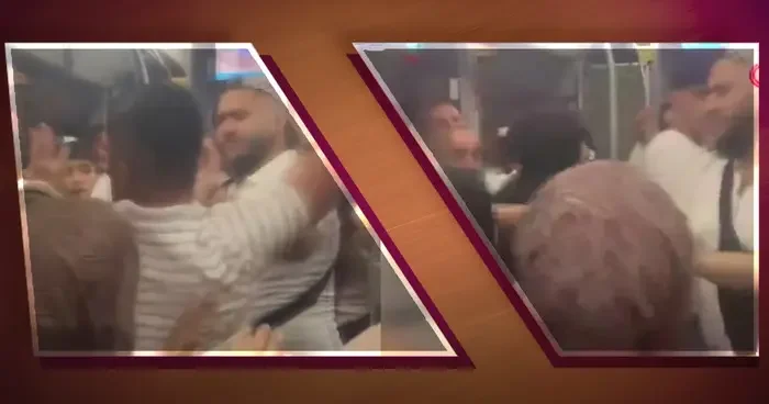 İETT otobüsünde çocuğuna vuran babaya tepki! Yumruklar havada uçuştu... Saniye saniye kameralarda