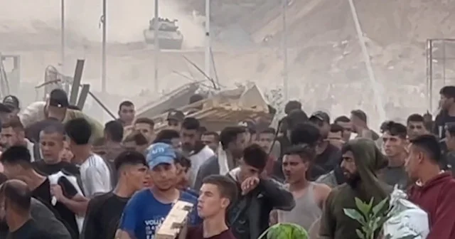 Netzarim Koridoru nda yardım alan sivillere ateş açıldı VİDEO İZLE