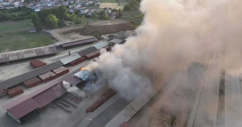 Tokat ta tuğla fabrikasında korkutan yangın Sözcü Gazetesi