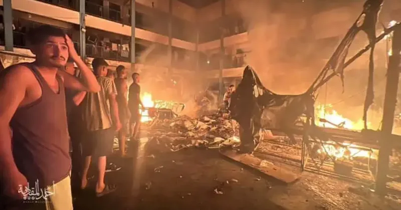 İsrail okula bomba yağdırdı! Şehit sayısı 52 ye yükseldi