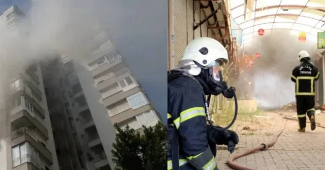 Apartmanda çıkan yangında 10 kişi dumandan etkilendi Gündem Haberleri