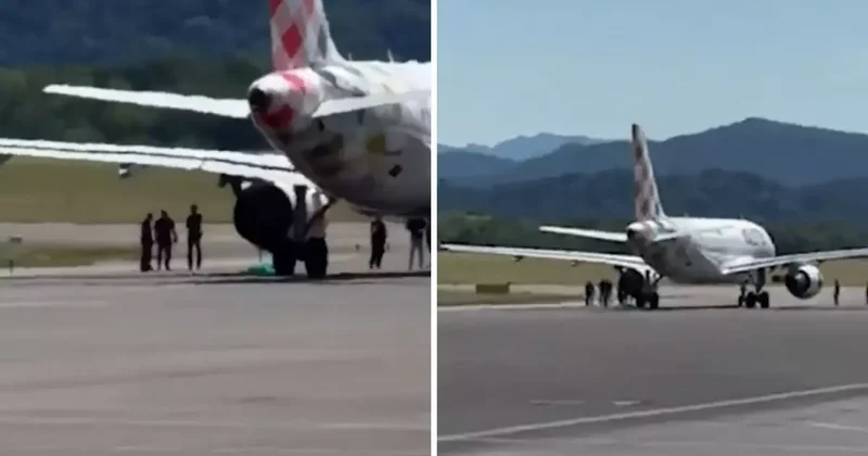 Havalimanına izinsiz giriş yapan adam, uçak motoruna kapılıp hayatını kaybetti