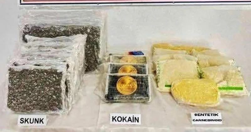 Piyasa değeri 100 milyon lira olan uyuşturucu ele geçirildi; 2 tutuklama