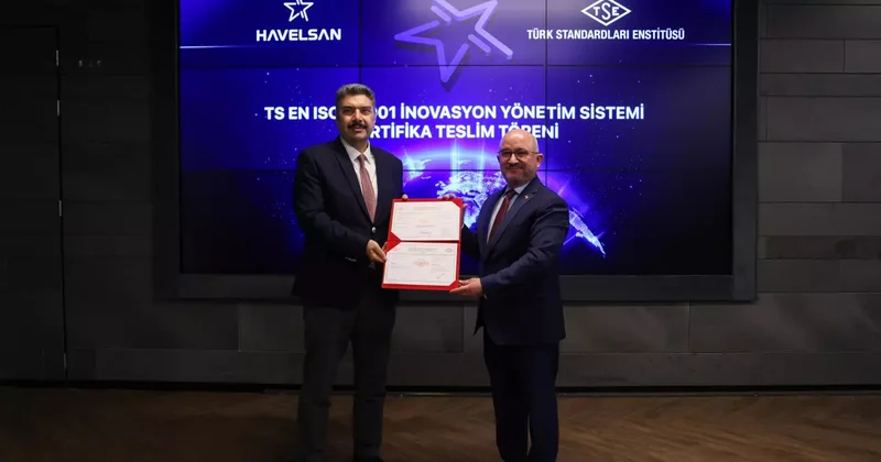 HAVELSAN TS EN ISO 56001 belgesi alan ilk yazılım şirketi oldu