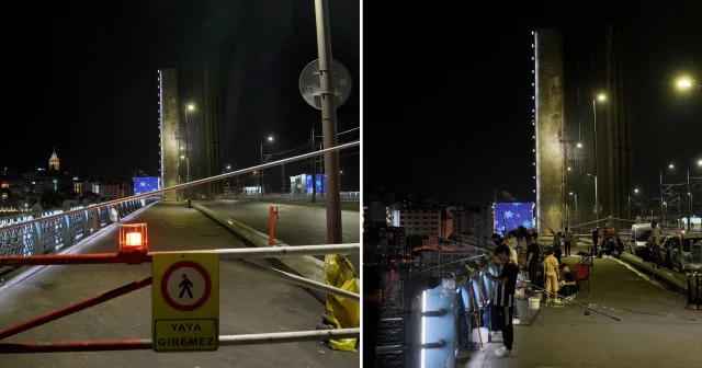 Yeni Galata Köprüsü bakım onarım çalışması nedeniyle trafiğe kapatıldı İstanbul Haberleri