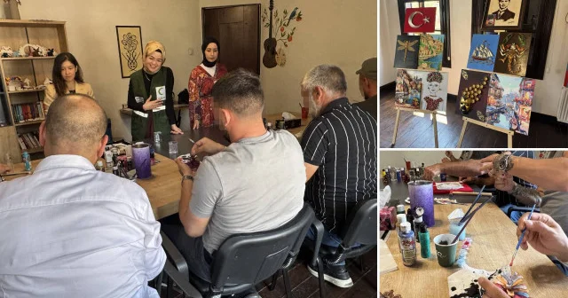 Bağımlılıkla mücadelede sanat desteği: Yükümlüler el sanatlarıyla hayata kazandırılıyor Hayat Haberleri