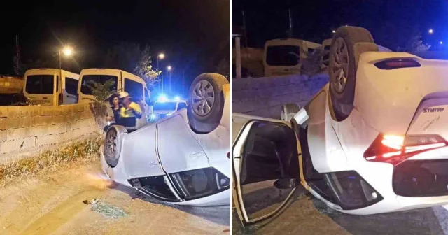 Duvara ve başka bir araca çarpıp takla attı: Araçtan çıkıp kayıplara karıştı Burdur Haberleri
