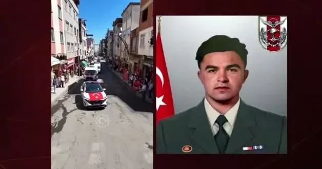 Şehit piyade uzman çavuş Kani Obi, memleketinde konvoy eşliğinde son yolculuğuna uğurlanıyor