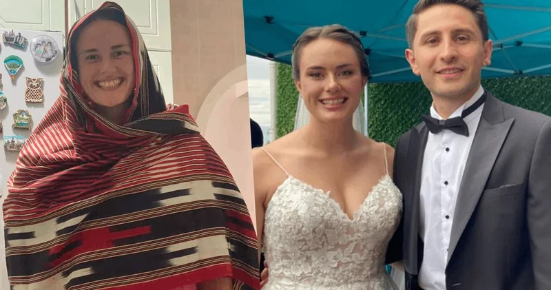 Amerikalı gelin Emily, Trabzon’da davul zurnayla evlendi