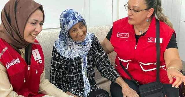 Türk Kızılay dan yalnız yaşayan yaşlılara destek Gaziantep Haberleri