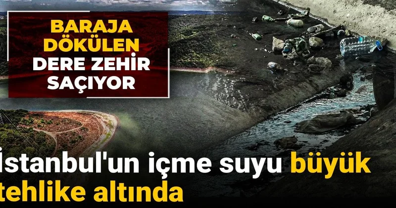 İstanbul un içme suyu büyük tehlike altında! Baraja dökülen dere zehir saçıyor