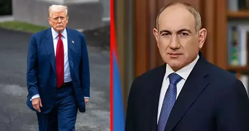 ABD Başkanı Trump, Ermenistan Başbakanı Paşinyan ı Bayaz Saray’da kabul etti