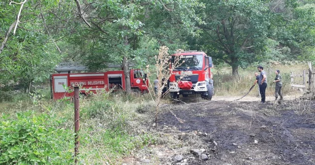 Bolu’da facianın eşiğinden dönüldü: Tarlada çıkan yangın, eve ve ormana sıçramadan söndürüldü Bolu Haberleri