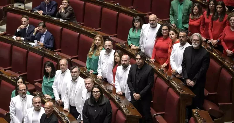 İtalya da M5S den Filistin Protestosu