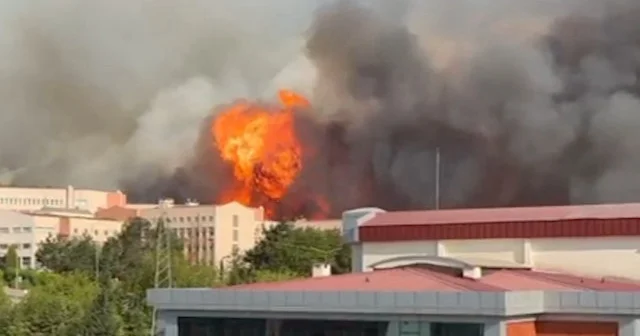 Çanakkale’deki yangın üniversite yerleşkesine sıçradı VİDEO İZLE