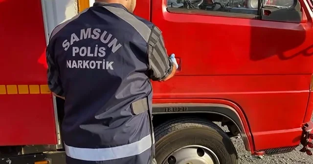 Kamyonetle uyuşturucu taşıyan 2 şüpheliye gözaltı Samsun Haberleri