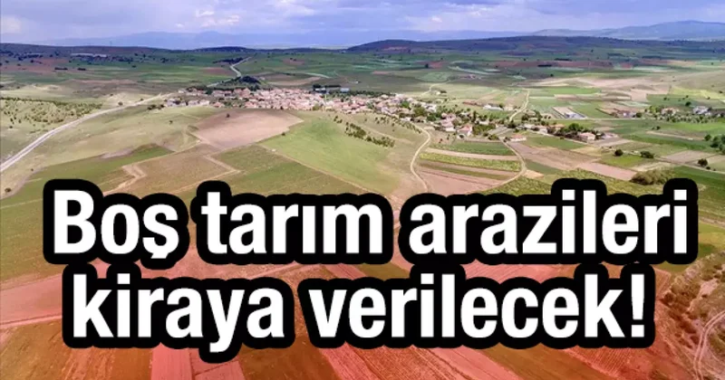Bakanlık duyurdu: Boş tarım arazileri kiraya verilecek! Eylül de yürürlüğe girecek