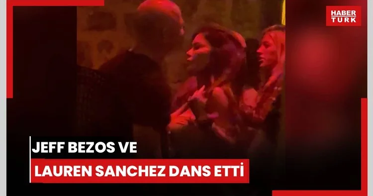 Jeff Bezos ve Lauren Sanchez dans etti