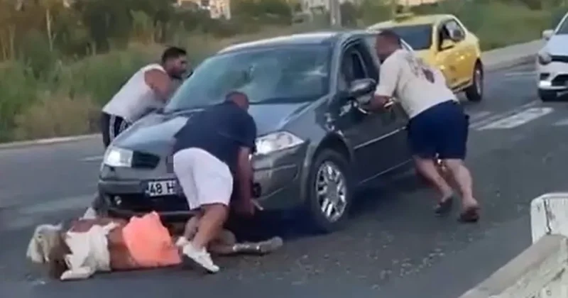 Önce çarptı sonra ezmeye çalıştı