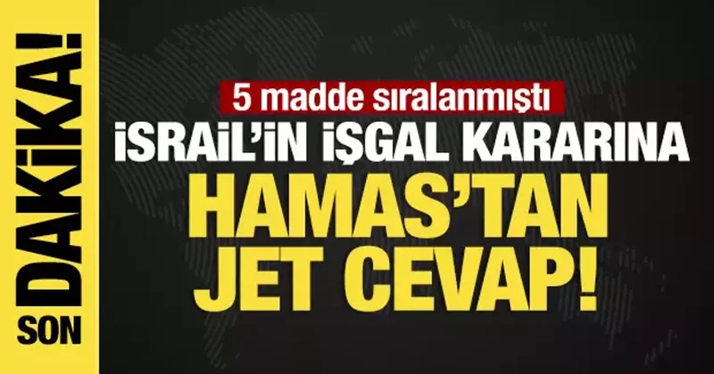 Gazze nin tam işgali kararına Hamas tan cevap: İsrail ordusuna pahalıya patlayacak