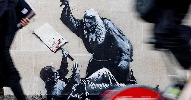 Banksy yeni eseriyle Londra da: Yasaklanan
