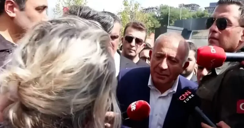 Binaya girişi sırasında Gürsel Tekin in karşısına dikildi: Baksana halime, böyle gelinmez