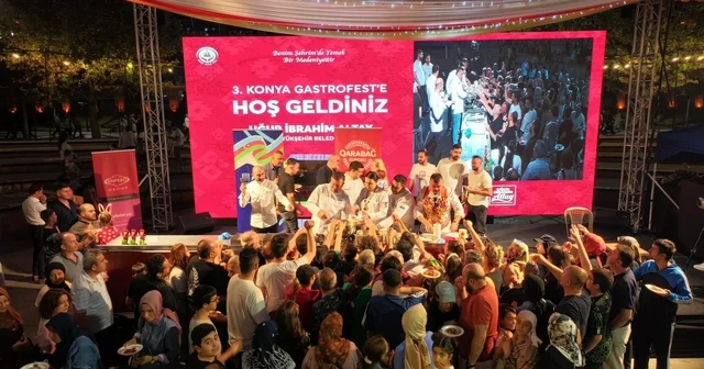 Konya GastroFest lezzet tutkunlarını ağırladı Konya Haberleri