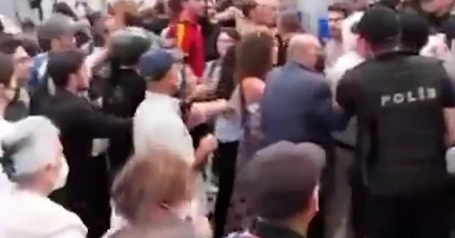 CHP liler polislere köle ve hain diyerek bağırdı VİDEO İZLE