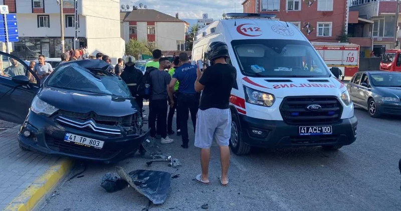 Kocaeli’de freni boşalan iş makinesi dehşet saçtı