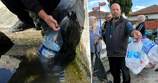 Bir kentte daha su krizi: Çeşme önlerinde kuyruk oluştu