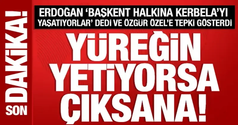 Cumhurbaşkanı Erdoğan dan Özgür Özel e tepki: Yüreğin yetiyorsa çıksana!