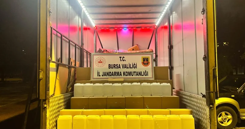 Bursa da bin litre etil alkol ele geçirildi