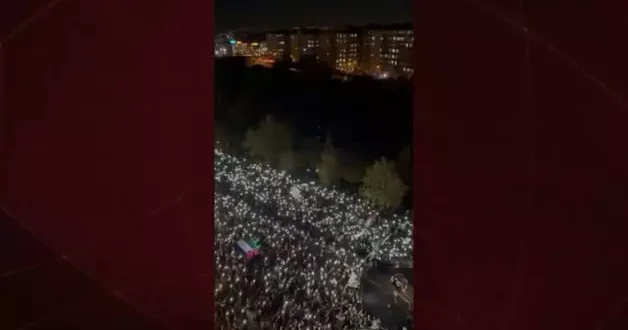 Diyarbakır da devasa Gazze protestosu