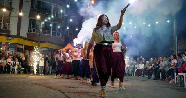 Kore Mahallesi nde renkli şalvar gecesi Tekirdağ Haberleri