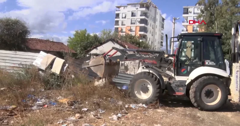 Antalya da çöp ev operasyonu