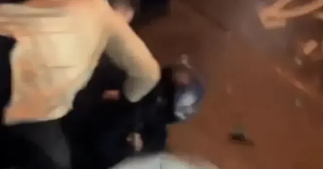 Almanya da Filistin destekçisi kendisine saldıran polisi yere serdi VİDEO İZLE