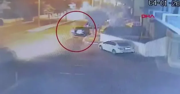 Afyonkarahisar fa taksicinin hayatını kaybettiği kaza kamerada