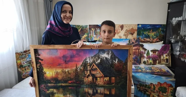 Bin ve 2 bin parçalık 30 puzzle tamamlayan Ahmet Hamza nın hedefi sergi açmak Osmaniye Haberleri