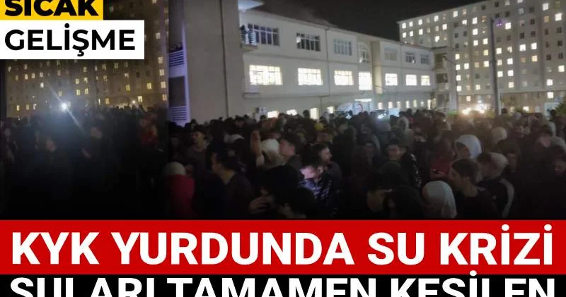 Edirne de KYK yurdunda su krizi: Binlerce öğrenci ayaklandı