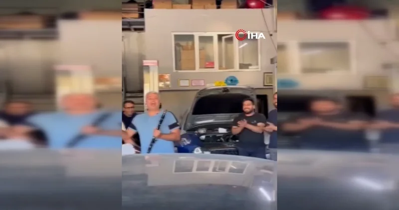 Elazığ da sanayide renkli anlar: Davul zurnayla teslim aldı