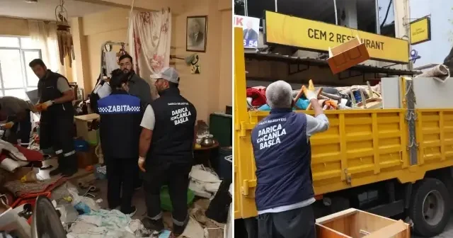 Kocaeli de bir evden 2 kamyon çöp çıktı: Kötü koku dayanılmaz hale geldi Kocaeli Haberleri