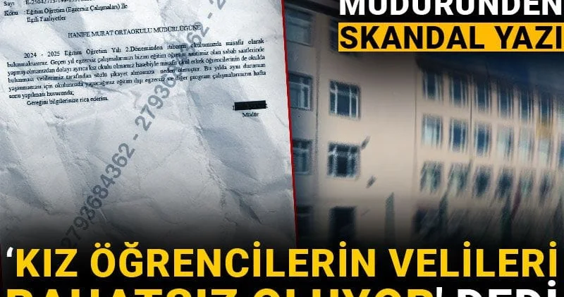 İmam hatip müdüründen skandal yazı: Kız öğrencilerin velileri rahatsız oluyor dedi erkek öğrence egzersiz yasağı istedi!