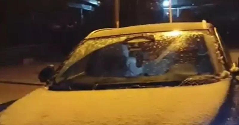 Uludağ a kar yağdı
